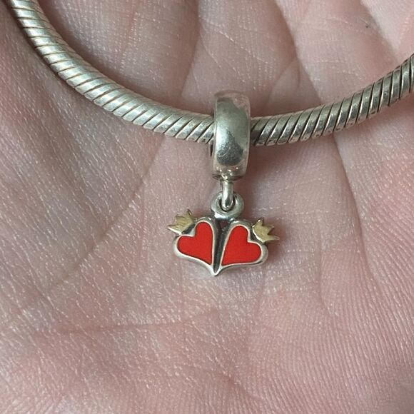 Authentic Pandora Love Dangle Charm - Picture 1 of 2